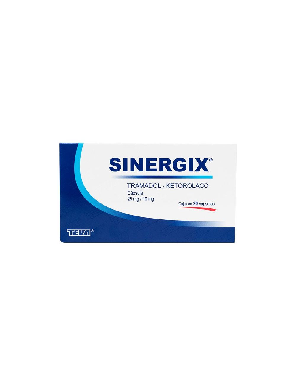 Sinergix 25 mg/10 mg Caja Con 20 Cápsulas
