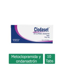 Clodaset 10 mg/4 mg Caja Con 10 Tabletas