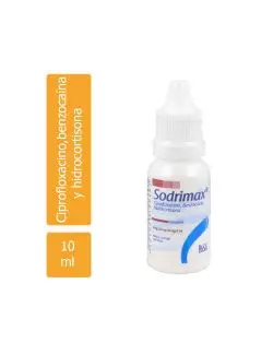 Sodrimax Solución Ótica Frasco Gotero Con 10 mL