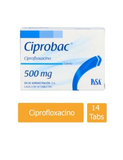 Ciprobac 500 mg Caja Con 14 Tabletas - RX2
