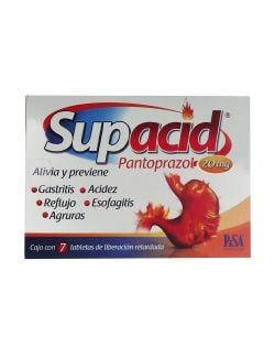 Supacid 20 mg Caja Con 7 Tabletas De Liberación Retardada