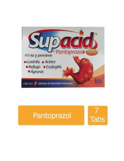Supacid 20 mg 7 Tabletas De Liberación Retardada