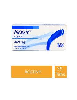 Isavir 400 mg Caja Ccon 35 Tabletas