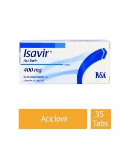 Isavir 400 mg Caja Ccon 35 Tabletas