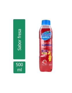 Electrolit Pediátrico Suero Oral Botella Con 500mL Sabor Fresa