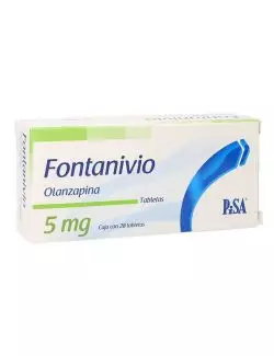 Fontanivio® 5 mg - Caja con 28 Tabletas (Olanzapina) - Laboratorio PiSA