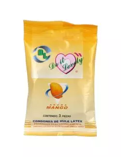 Condones Do It Lovely Empaque Con 3 Piezas Aroma Mango