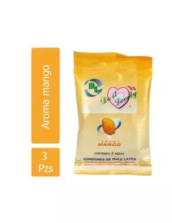 Condones Do It Lovely Empaque Con 3 Piezas Aroma Mango