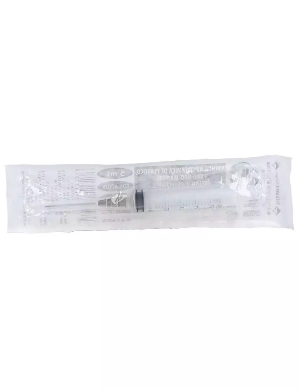 Jeringa Desechable 5mL Con Aguja 22Gx32mm Empaque Con 1 Pieza