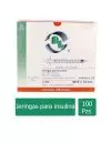 Jeringa Desechable Caja Con 100 Piezas  1 mL  Con Aguja 30 g X 13 MM