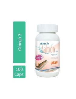 Gelcaps Aceite De Salmón 1000 mg Frasco Con 100 Cápsulas