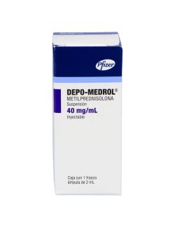 Depo Medrol 40mg/mL Caja Con 1 Frasco Ámpula Con 2mL