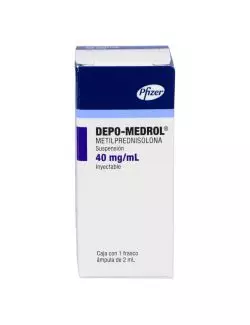 Depo Medrol 40mg/mL Caja Con 1 Frasco Ámpula Con 2mL