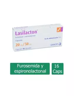 Lasilacton 20 mg / 50mg Caja con 16 Cápsulas