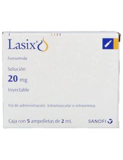 Lasix 20 mg Solución Inyectable Caja Con 5 Ampolletas Con 2 mL