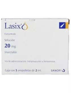 Lasix 20 mg Solución Inyectable Caja Con 5 Ampolletas Con 2 mL