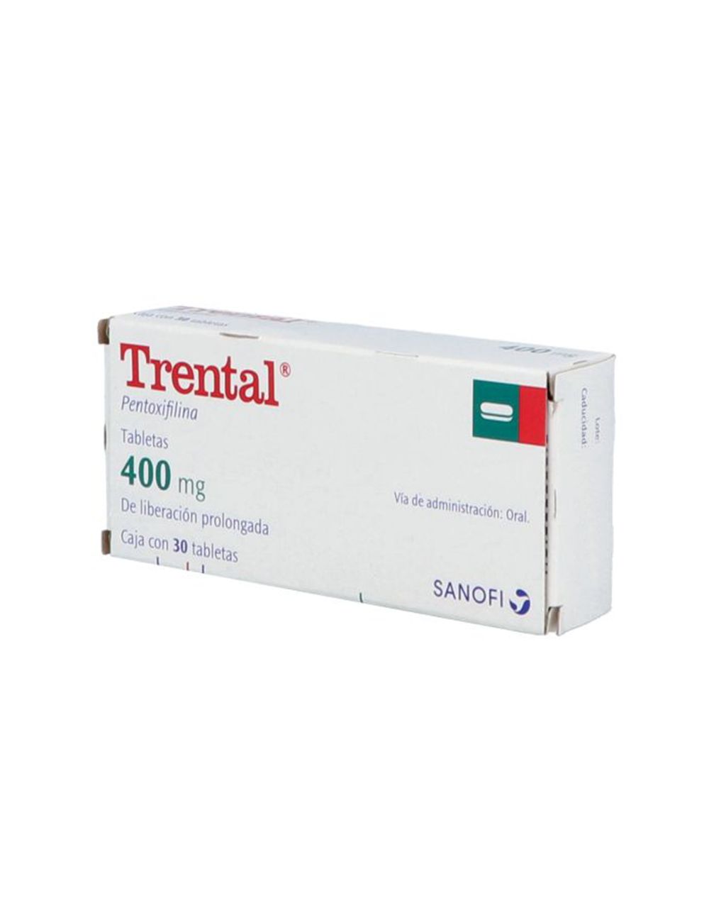 Trental 400 mg Caja Con 30 Tabletas