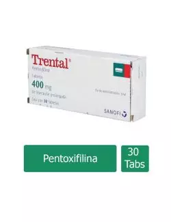 Trental 400 mg Caja Con 30 Tabletas