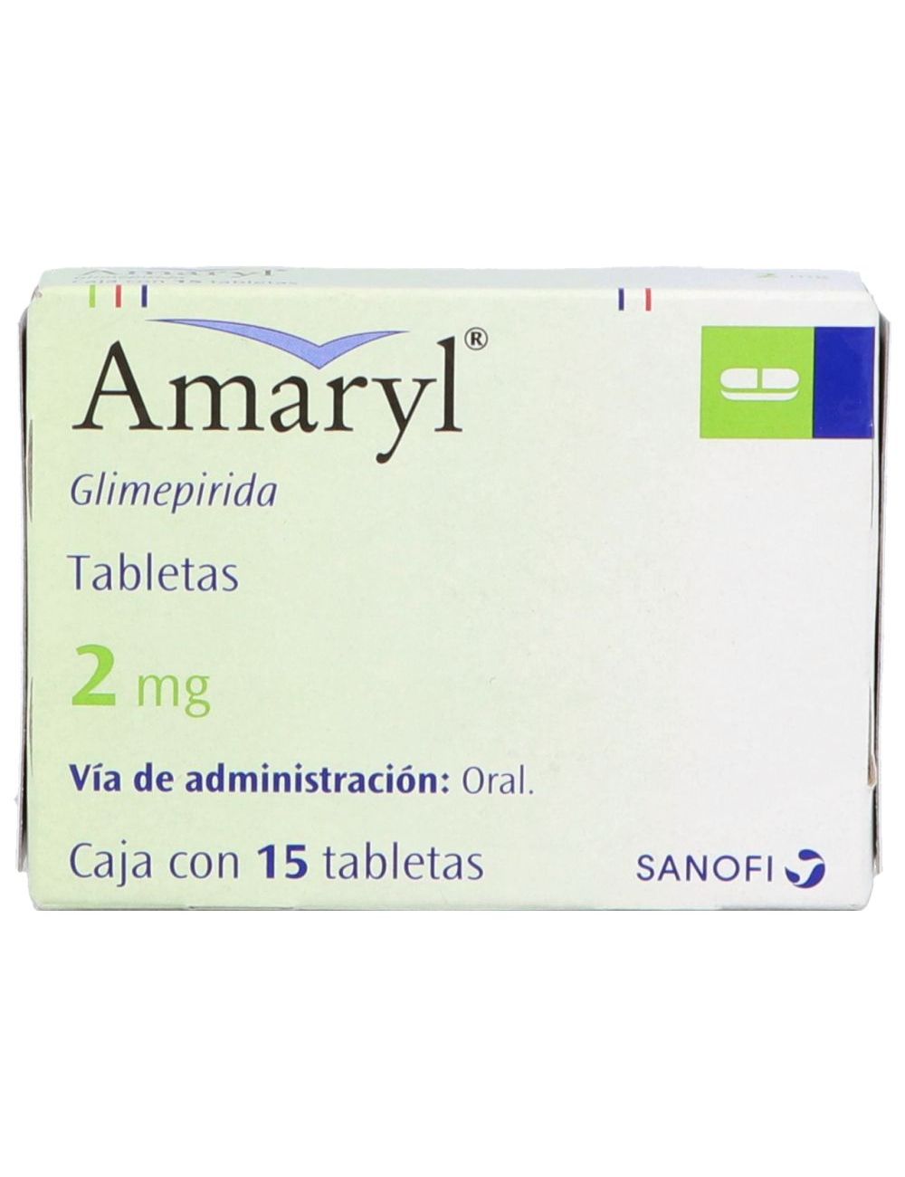 Amaryl 2 mg Caja Con 15 Tabletas