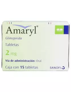 Amaryl 2 mg Caja Con 15 Tabletas