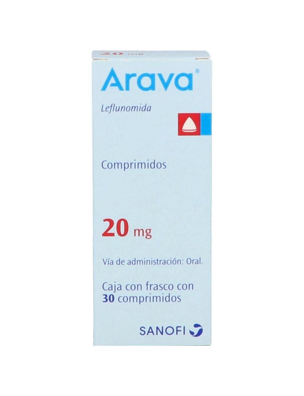 Arava 20 mg Caja Con 30 Comprimidos