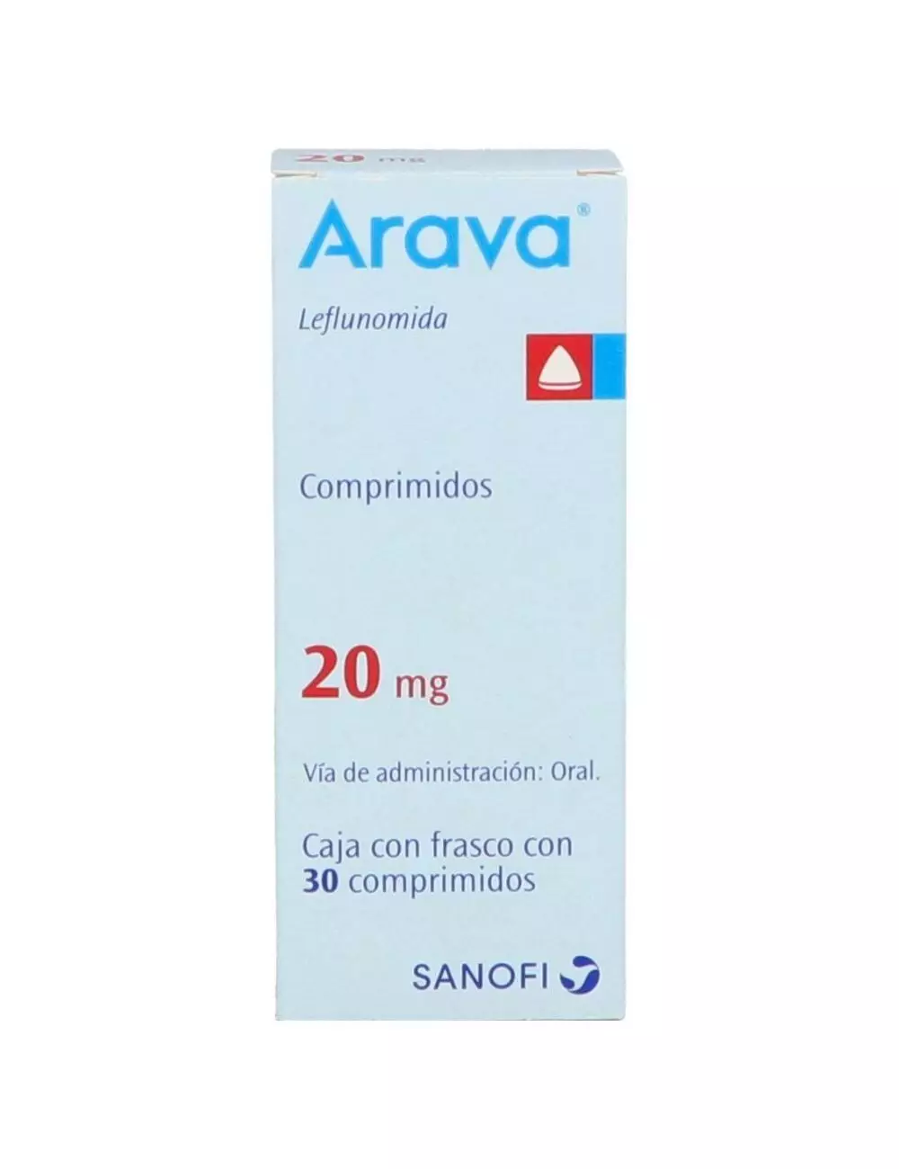 Arava 20 mg Caja Con 30 Comprimidos