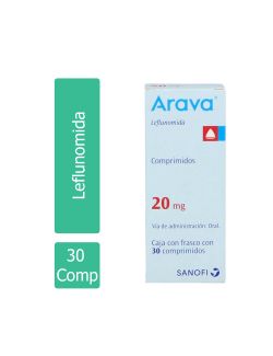 Arava 20 mg Caja Con 30 Comprimidos