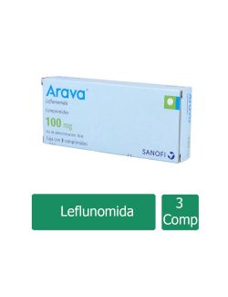 Arava 100 mg Caja Con 3 Comprimidos