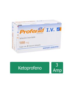 Profenid I.V. 100 mg Caja Con 3 Frascos Ámpula