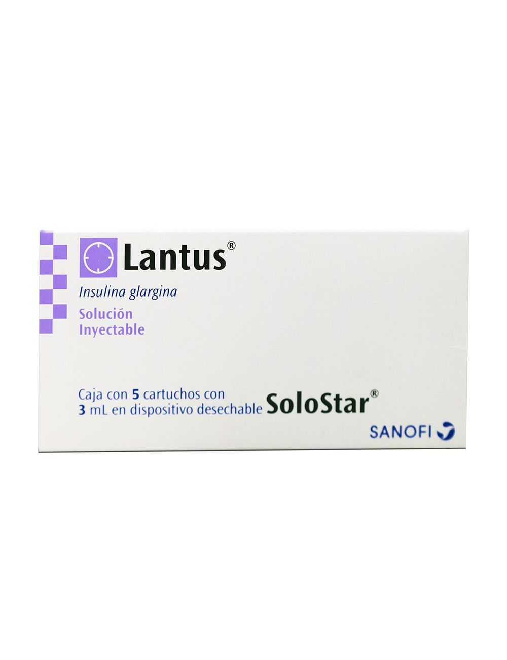 Lantus Solución Inyectable Caja Con 5 Cartuchos Con 3 mL - RX3