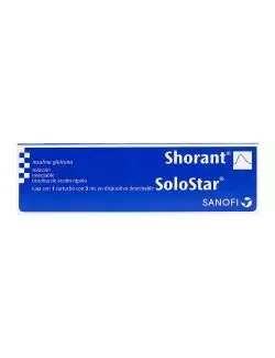 Shorant Solostar 100 UI Caja Con 1 Cartucho Con 3 mL RX3