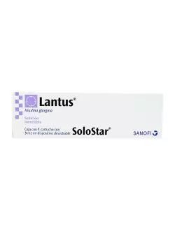 Lantus 100 U.I Caja Con 1 Cartucho Con 3 mL RX3