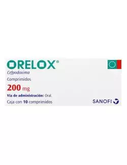 Orelox® 200 mg (Cefpodoxima) - 10 Comprimidos - Sanofi RX2
