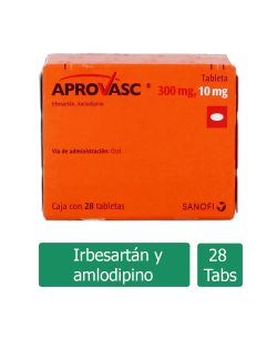 Aprovasc 300 mg / 10 mg Caja Con 28 Tabletas