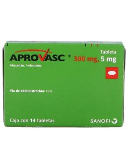 Aprovasc 300 mg / 5 mg Caja Con 14 Tabletas