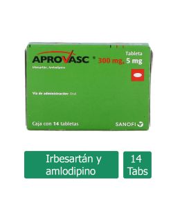 Aprovasc 300 mg / 5 mg Caja Con 14 Tabletas