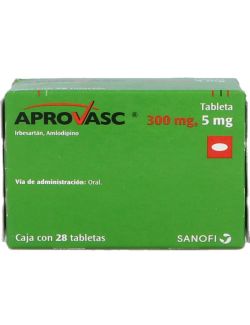 Aprovasc 300 mg / 5 mg Caja Con 28 Tabletas