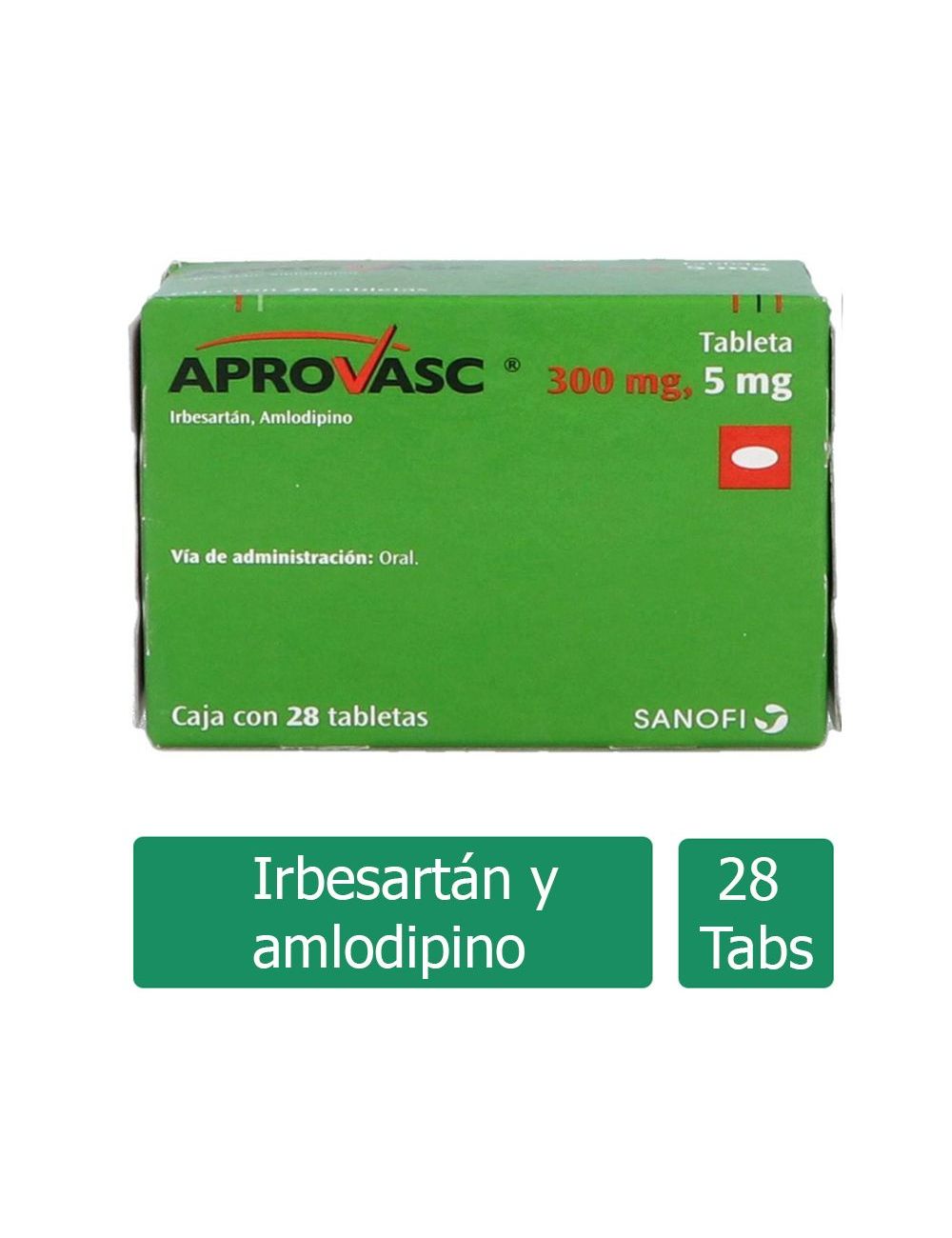 Precio Aprovasc 300 Mg 5 Mg Con 28 Tabletas Farmalisto Mx