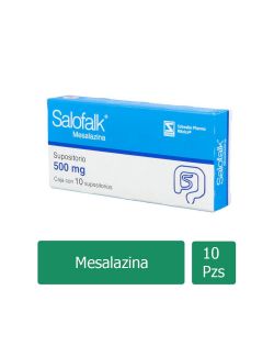 Salofalk Supositorios 500 mg Caja Con 10 Supositorios