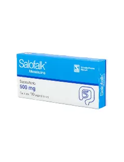 Salofalk Supositorios 500 mg Caja Con 10 Supositorios