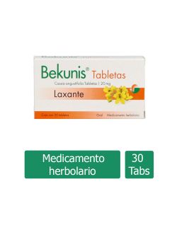 Bekunis Laxante 185 mg Caja Con 30 Tabletas