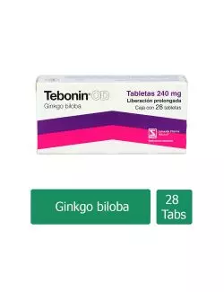 Tebonin® OD (Ginkgo biloba) 240 mg | 28 Tabletas | Farmasa