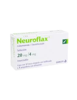 Neuroflax Solución 20mg/4mg Caja Con 1 Frasco Ámpula Y 1 Ampolleta