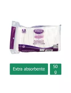 Algodón Absorbente Dalux Plisado Bolsa Con 50 g