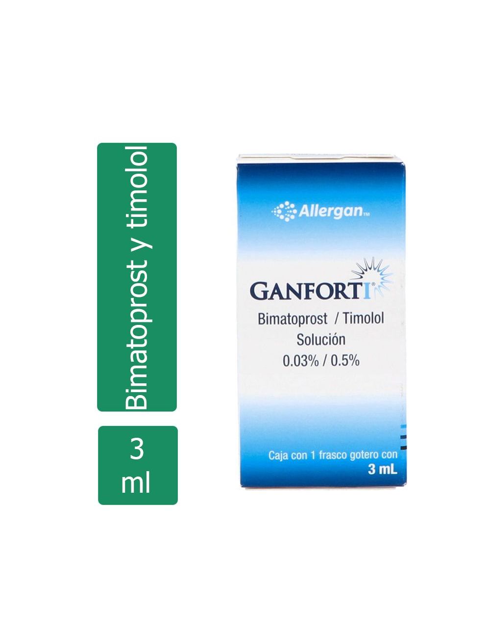 GANFORTI® 0.03%/0.5% (Bimatoprost/Timolol) | Frasco Gotero 3 mL | ALLERGAN