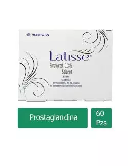 Latisse® 0.03% (Bimatoprost) - Frasco de 3 ml con 60 Aplicadores - Allergan