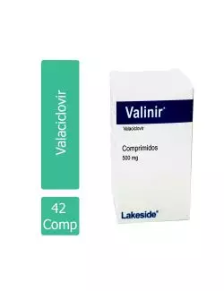 Valinir® 500 mg (Valaciclovir) - 42 Comprimidos - Lakeside