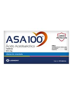 ASA100 Caja Con 60 Tabletas de 100 mg