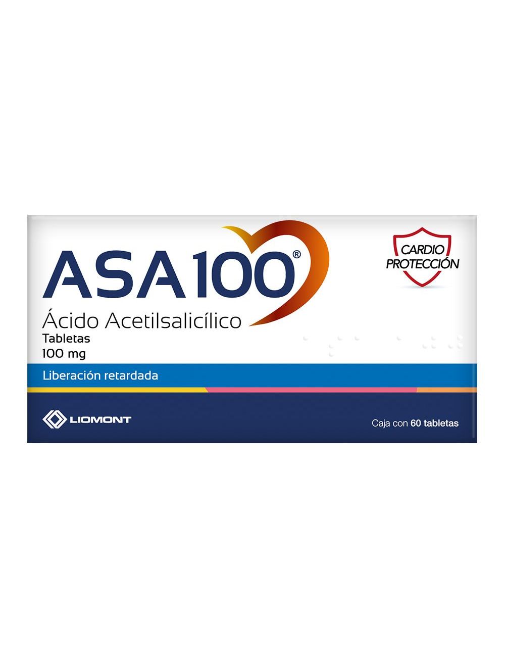 ASA100 Caja Con 60 Tabletas de 100 mg