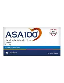 ASA100 Caja Con 60 Tabletas de 100 mg